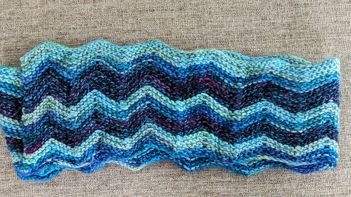 The Blues Zigzag Chevron Scarf