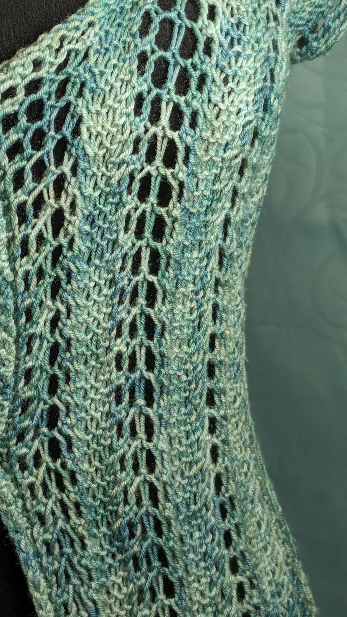 Seafoam Green Tie-Front Vest