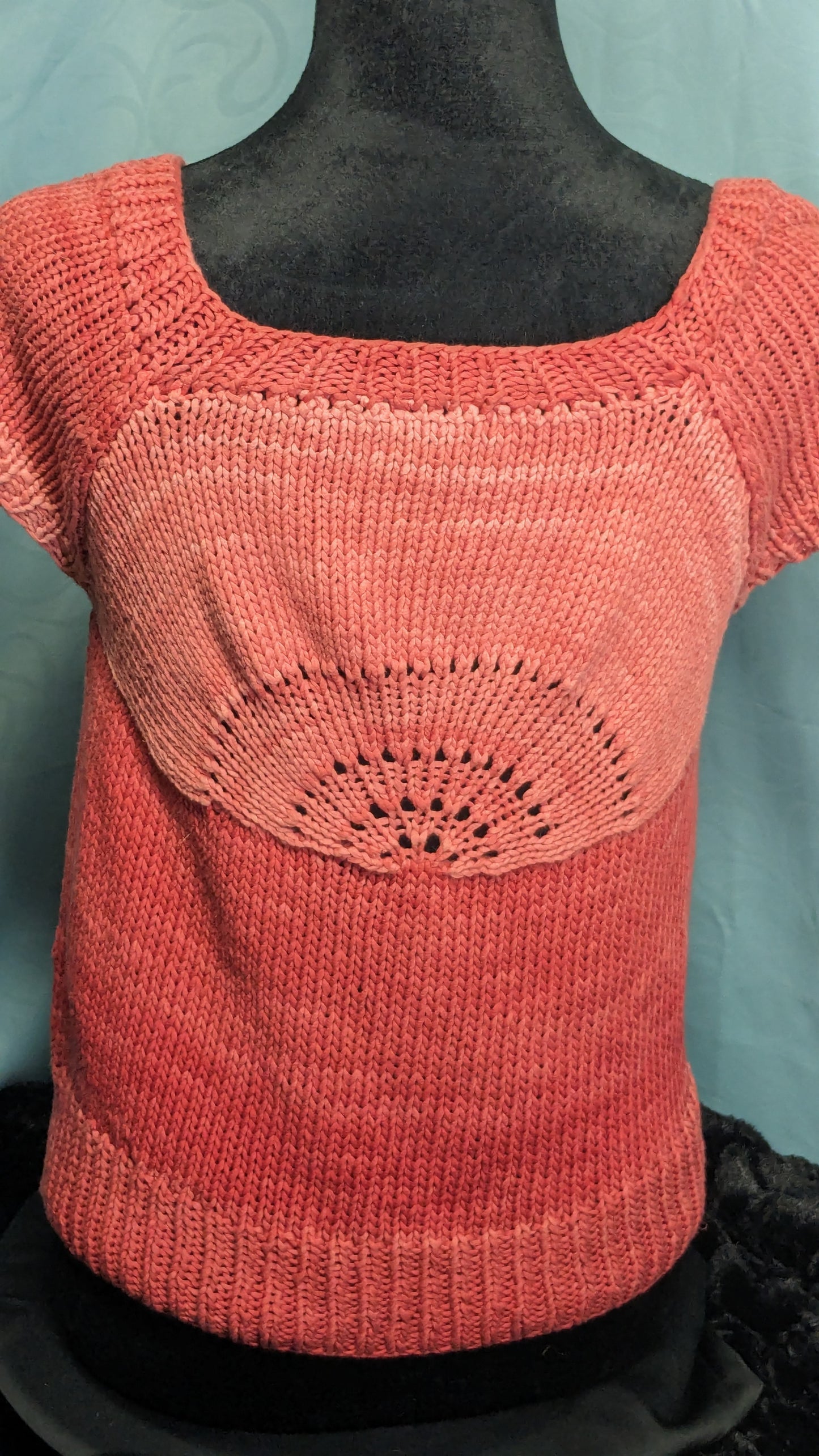 Terracotta Gradient Cotton Summer Top