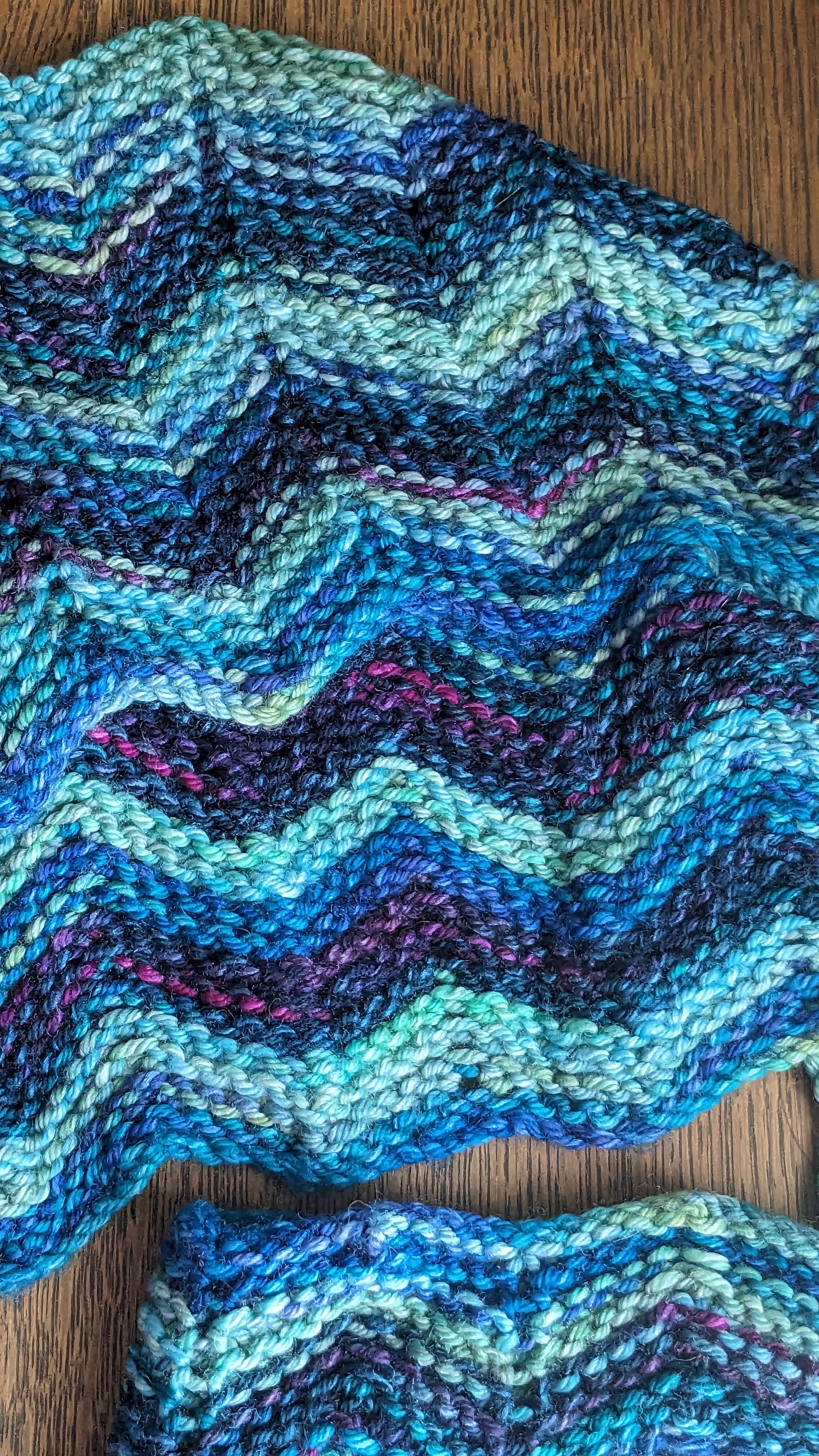 The Blues Zigzag Chevron Scarf