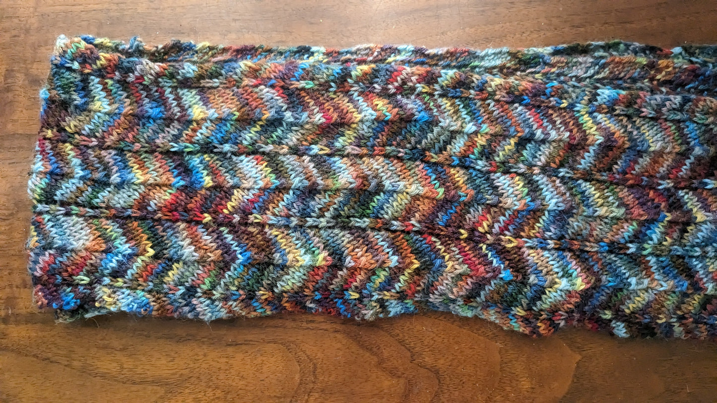 Autumn in New York Chevron Scarf