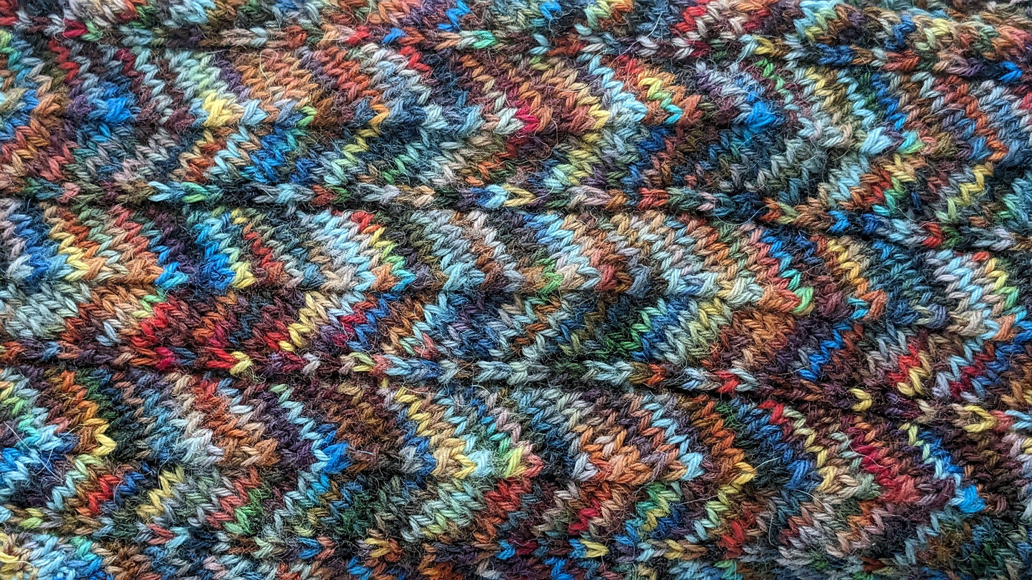 Autumn in New York Chevron Scarf