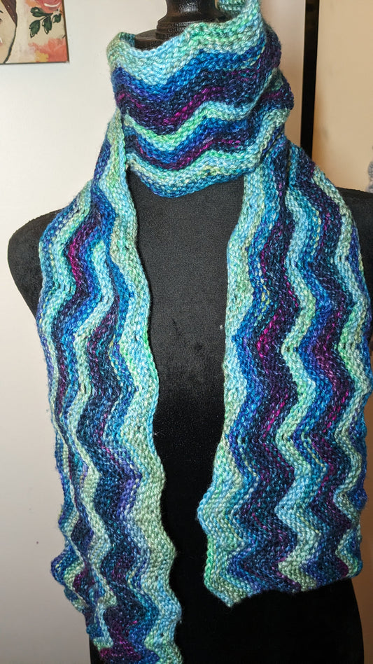 The Blues Zigzag Chevron Scarf