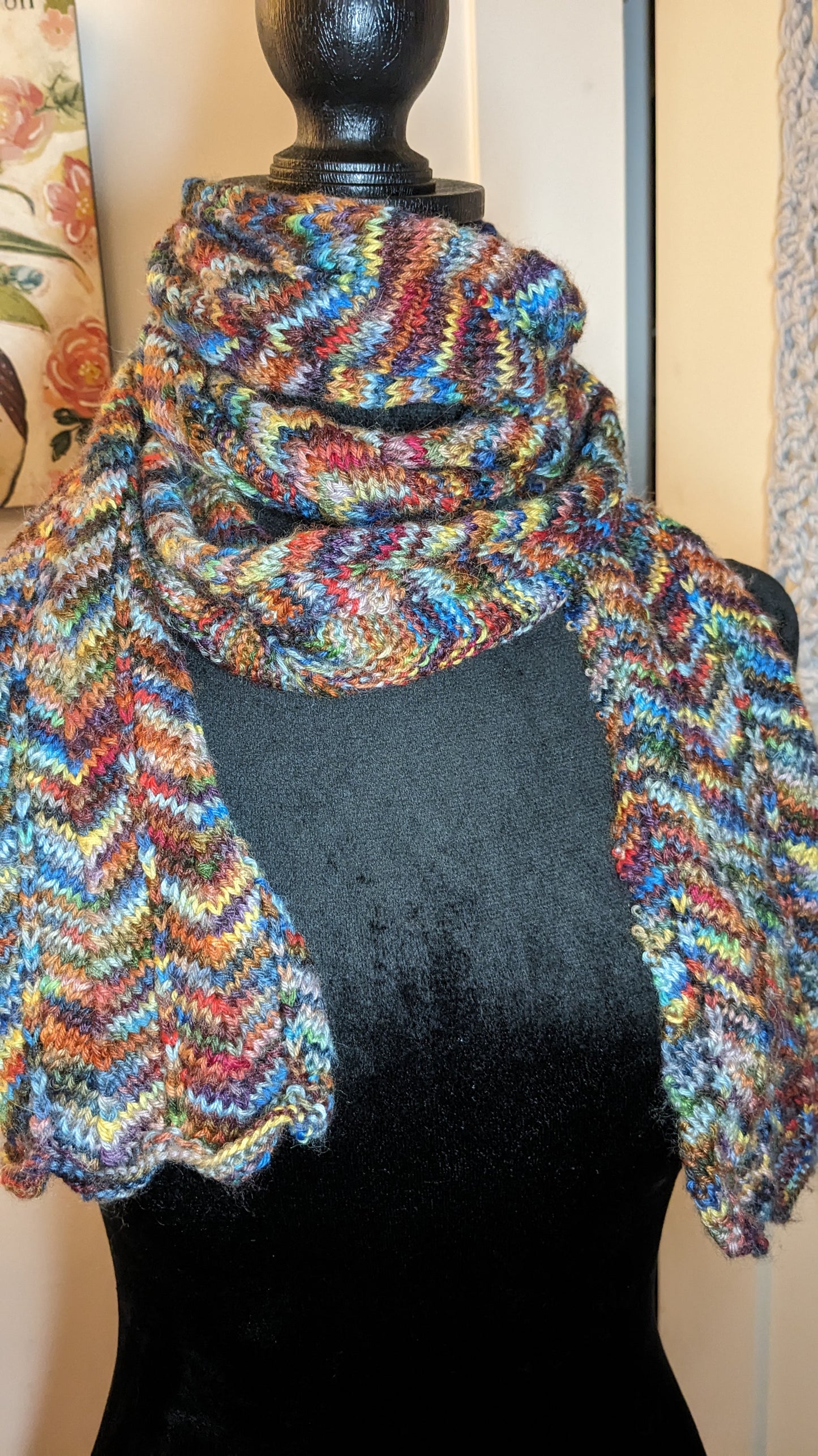 Autumn in New York Chevron Scarf