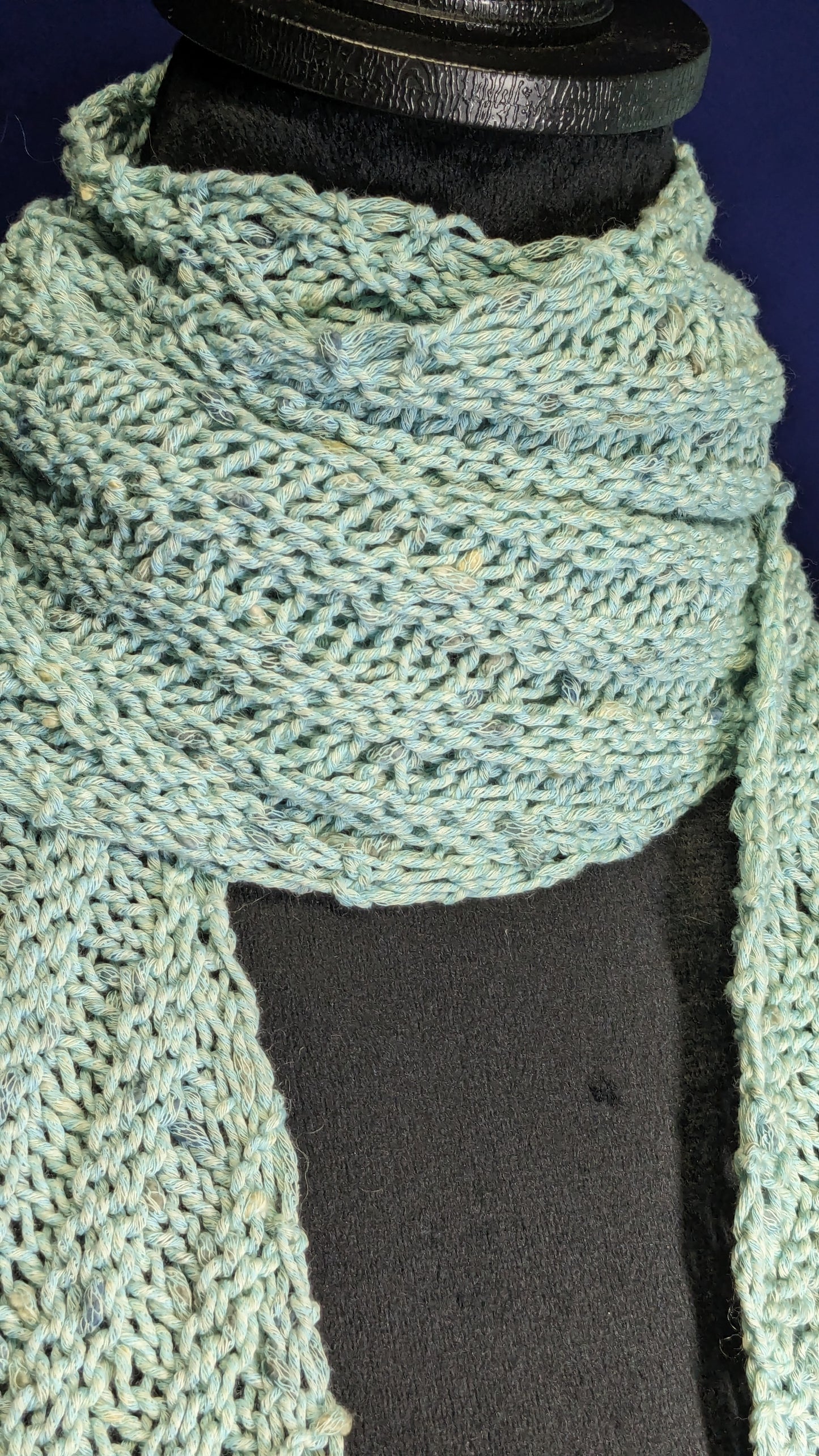 Salvia Diagonal Stripe Scarf