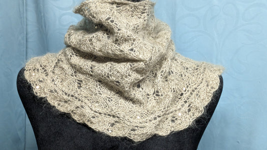 Sequin & Lace Cowl