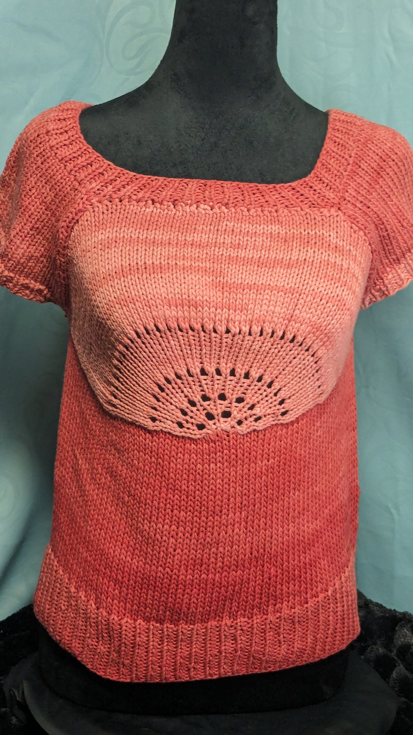 Terracotta Gradient Cotton Summer Top